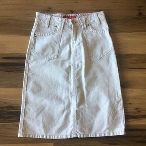 Union Bay Youth Cream Corduroy Skirt